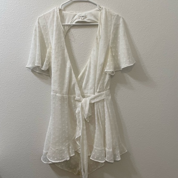 Cotton candy la romper white medium - Picture 1 of 4